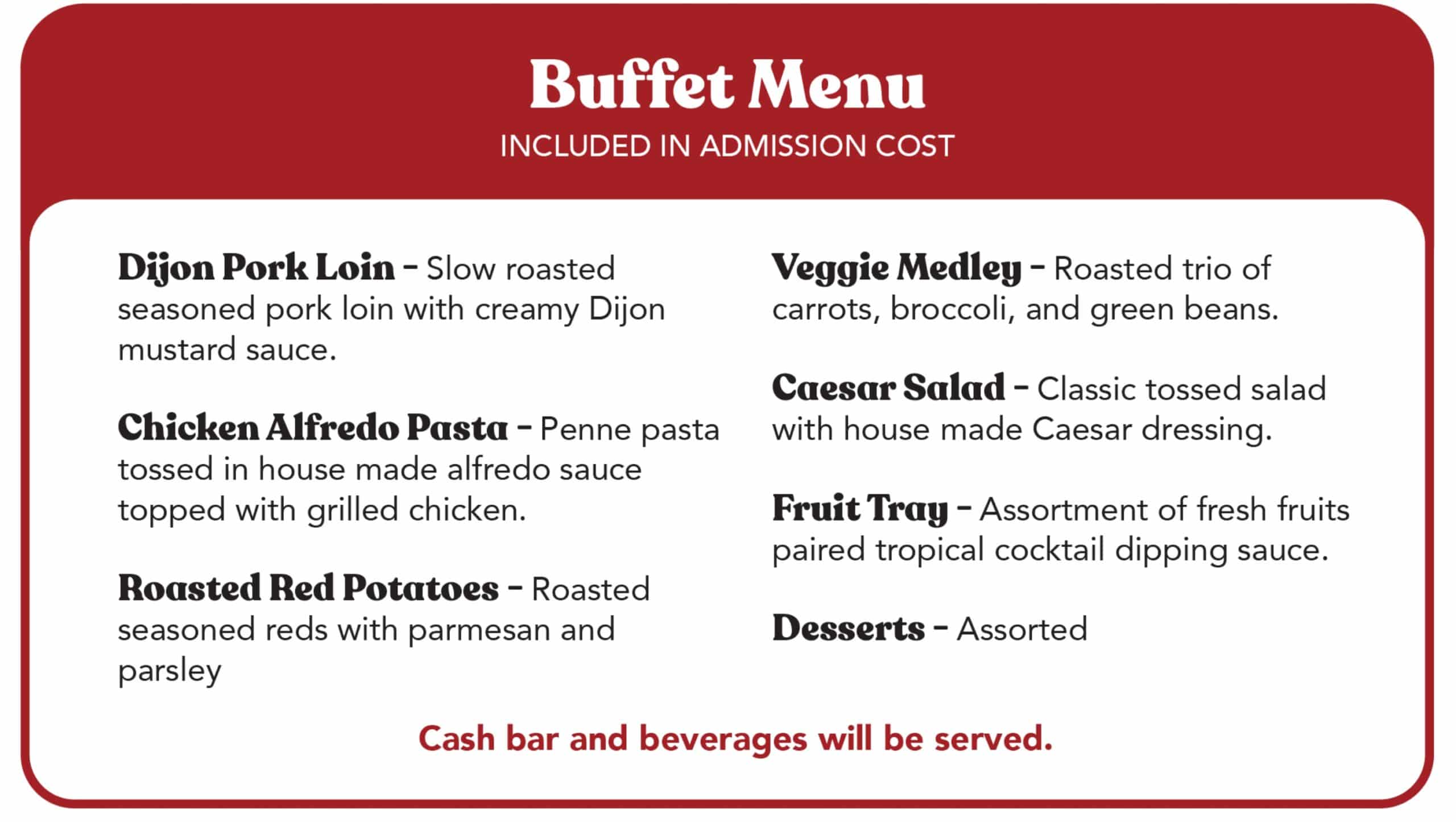 Buffet Menu