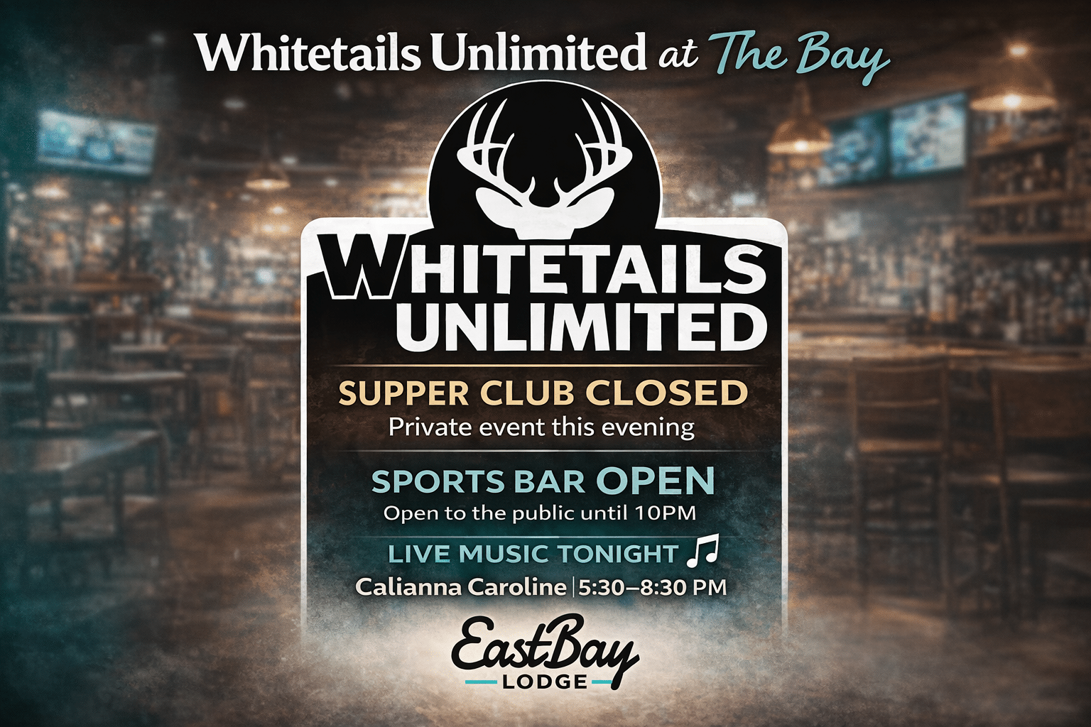 Image for an event at Eastbay Lodge