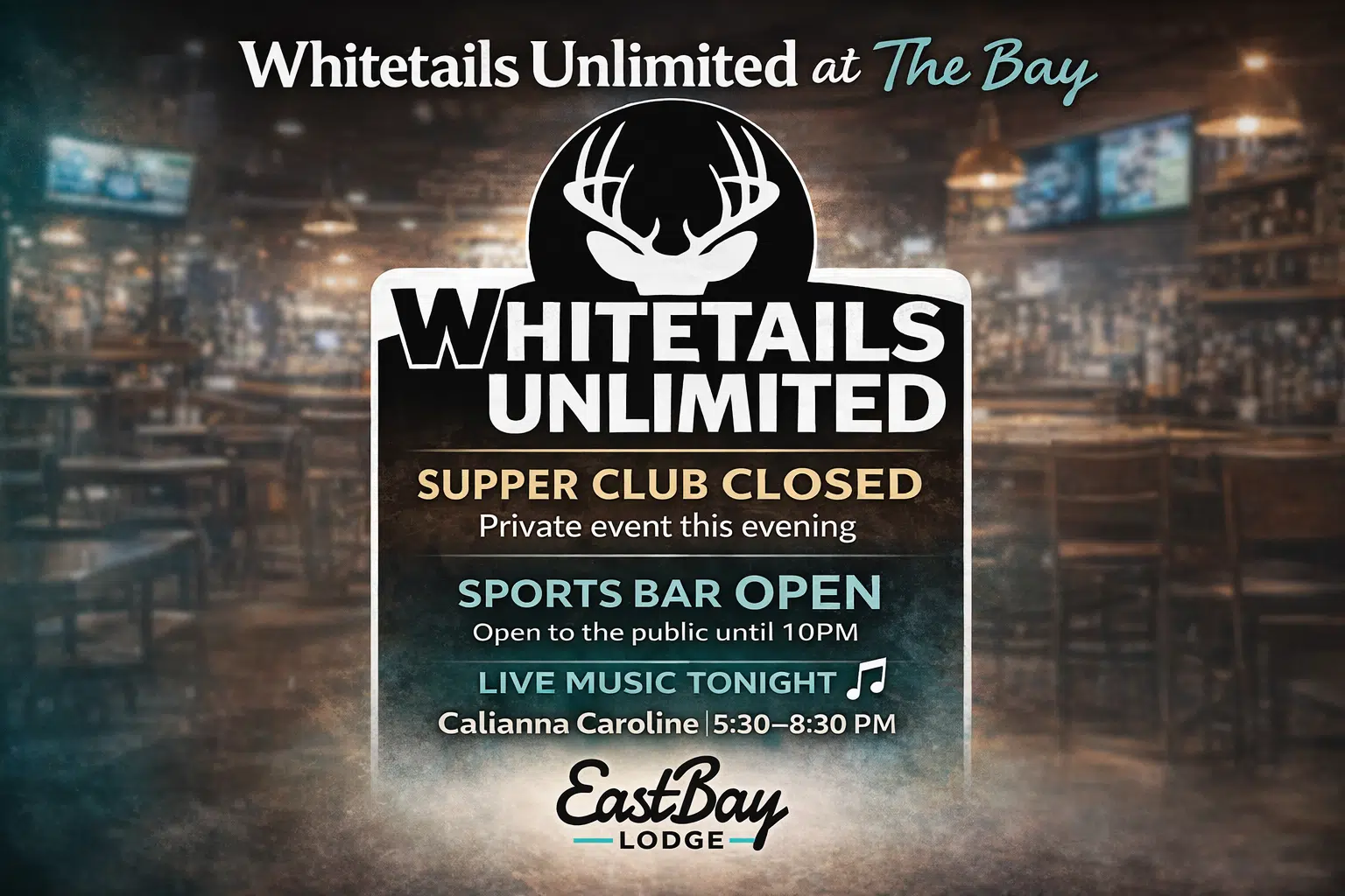 Image for an event at Eastbay Lodge