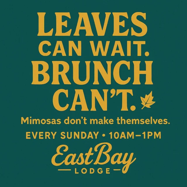 ✨ Sunday mornings hit different at The Bay.
We pour the sunshine into mimosas, make your bad decisions taste good with Bloody Marys, and remind you that the leaves can wait — brunch can’t.

Each week, our brunch lineup rotates with seasonal favorites — from omelets and waffles to carved meats, fresh salads, and more.

⏰ 10AM–1PM every Sunday
📍 EastBay Lodge

Bring the crew. We’ll handle the cure. 🍹🍳🍁

#EastBayLodge #SundayBrunch #LakeHolcombe