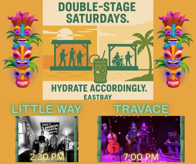 🎸 SATURDAY AT EASTBAY: TWO BANDS. ONE DECK. ZERO REGRETS.

Yesterday was fireworks and freedom.
Today? We go again.

Sun’s up. Tiki’s open. Bands are loaded.
There’s no turning back now — you’re deep in lake country, and Eastbay is command central.

🌴 TIKI BAR OPENS AT 10AM
Frozen cocktails? Ready.
Boat docked? We’ll help.
Playlist? Hotter than a vinyl seat in July.

Start early. Stay hydrated. Text your group chat and tell them to catch up.

🎶 LIVE MUSIC, ALL DAMN DAY
🎤 Little Way | 2:30PM–6PM
Perfect summer band energy — boat drinks in hand, sun on your shoulders, and vibes so good you’ll consider slow dancing at 3PM.

🎸 Traveace | 7PM–11PM
This is the main stage moment.
Country, rock, crowd-surfing energy. You didn’t know you needed this — but your soul’s about to say otherwise.

🍔 FOOD THAT SLAPS ALL DAY
✅ Casual Dining: 11AM–10PM
✅ Premium Dining: 4–9PM
✅ Craft Cocktail Lounge: 4–9PM
✅ Deck open. Dock open. Appetite very open.

The menu is stacked. The kitchen’s on fire (figuratively).
Whether it’s ribeyes, burgers, or late-night lakeside pizza — you will not go hungry.

⚠️ LATE-NIGHT TIKI ENERGY: FULL SEND MODE
After the band?
It’s the tiki crew’s time to shine.
Whether it’s your first round or your final memory, we’re staying open until your best lake story writes itself.

📣 STILL TO COME — SUNDAY BRUNCH & BACKYARD BANGERS
🥂 10AM–3PM Brunch
🎤 Noon–7PM Live Music (Sage Leary + Reasonate)
👉 https://www.eastbayholcombe.com/4th-of-july/

It’s Saturday.
And you’re at Eastbay.
There’s live music, cold drinks, full docks, and the kind of crowd that knows how to weekend properly.

This isn’t just a lake day.
It’s a saga.

#SaturdayAtTheBay #TikiFromTen #TwoBandsZeroRegrets #EastbayLodge #HolcombeGoesHard #DeckRockersUnite