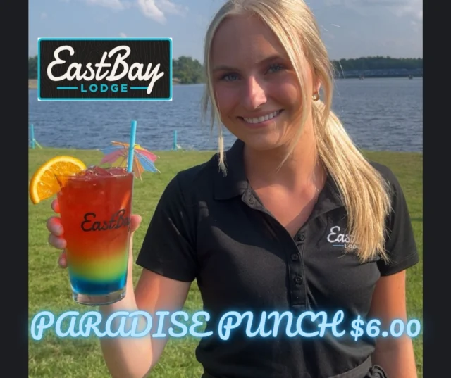 🍹 THIS WEEK’S $6 COCKTAIL SPECIAL 🍹
🌴 Paradise Punch – Built in layers. Served with attitude.

Malibu. Peach Schnapps. Blue Curaçao. Pineapple juice. Cranberry.
It’s tropical, twisted, and slightly irresponsible—just like your favorite dock crew.

Available all week. $6.
Sip like you're on PTO.