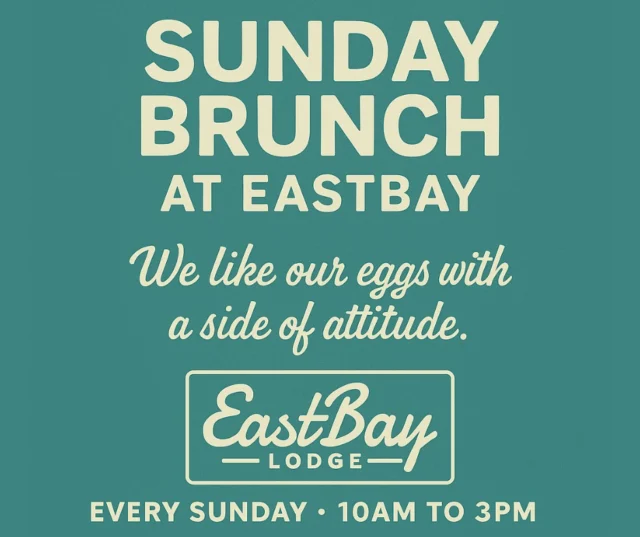 🥂 Brunch? On the lake? Yeah, we own that.
Every Sunday, 10 AM – 3 PM, we’re serving the kind of spread that makes you cancel lunch and maybe even dinner.

🍳 Omelettes flipped just for you.
🧇 Waffles ironed right in front of your eyes.
🥗 A salad bar that could double as a garden party.
🥩 Meats, quiches, soups, biscuits & gravy, bacon, hashbrowns… you get the idea.
✨ All fresh, all from our kitchen — nothing from a bag, unless it’s going home with you in a to-go box (no judgment).

💲 $20.95 per person — which is a steal for bragging rights that you “did brunch” at the only place on the lake that actually does it right.

📍 Eastbay Lodge – Lake Holcombe
Come hungry. Leave happy. Float home if you must.