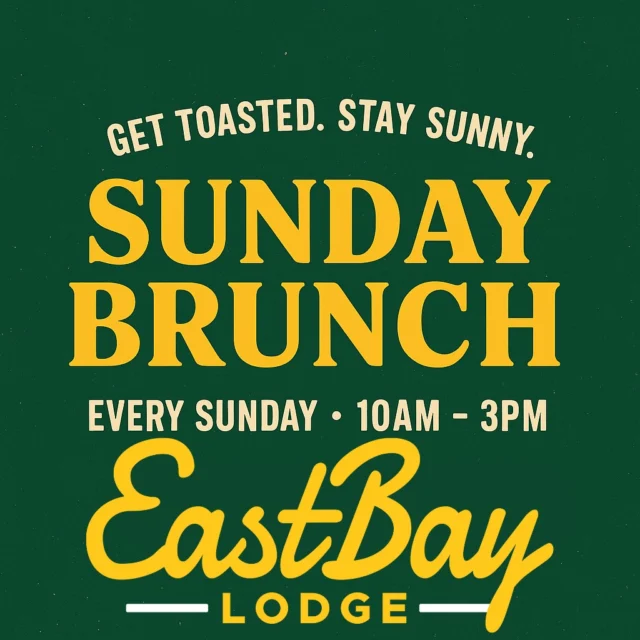 🥞 Sunday Brunch at Eastbay Lodge 🥓
Every Sunday • 10AM–3PM

Come hungry. Leave smug.

🍳 Rotating stations each week, featuring:
• Omelette Bar
• Waffle Bar
• A variety of breakfast entrées
• Chef-carved meats
• Carbs galore (because joy)
• Full salad bar + two soups

💲 $20.95 for adults | $10.95 for kids 12 & under
Lakeside vibes included. Reservations not required—just bring your brunch crew.

📍 Eastbay Lodge • Lake Holcombe