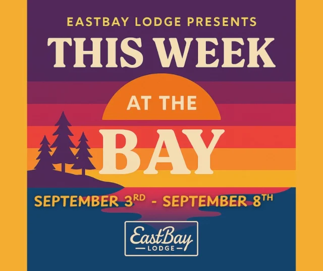 🌊 Weekly Agenda (Sept 3–8) 🌊
(Shortened week. Mighty punch.)

🍻 Hours
Sports Bar → 11AM daily thru Fri • Casual dining til 10PM
Supper Club → 4–9PM nightly
Sat Breakfast 9AM • Sun Brunch 10AM–1PM

🎶 Thursday – Locals Night
$12 16" Pizzas • $3 Domestics
John Gay live @ 5:30PM – gritty originals + Isbell/Stapleton vibes.

🎸 Friday – Fish Fry + Friday Feels
Walleye or Cod • Salad Bar Upgrade
Dave Snyder 5:30PM → Rock the Dock after dark w/ DJ Bobby + Chris.

🌟 Saturday – Epic Saturdays (Rain or Shine)
Breakfast & bloodies at 9AM
The Sixes 3PM • Chris Kroeze 7PM
☔ Rain Rules Apply: music moves inside if needed.

🏈 Sunday – Packers Party HQ
Brunch 10–1 • Jeff White 12–3:30
Tailgate Party starts 2PM → Packers vs Lions
🎟 Raffles all game • Every drink = shot at Packers/Vikes tickets
🧀 Cheesehead Rule = free drinks til someone scores.

📣 Miss this? That’s your first fumble of the season.

🔥 5 days. Packed tight. No wasted motion. See you lakeside.

#EastbayLodge #WeeklyAgenda #LakeHolcombe
