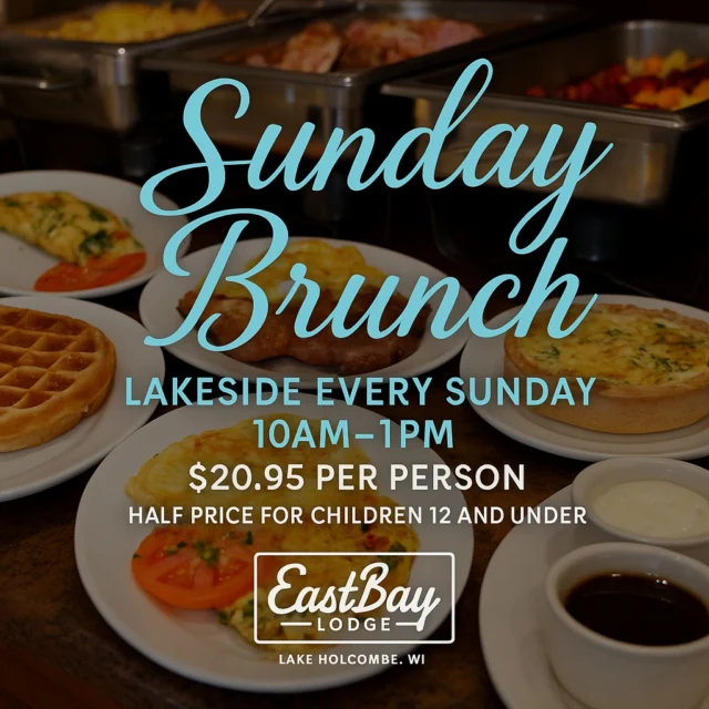 🥓 Sunday belongs to the Bay.

Brunch isn’t an afterthought here — it’s a production:
🧇 Waffle bar with all the toppings
🥗 Full salad bar + rotating soups
🍖 Hand-carved meats hot off the block
🍳 Omelette bar made-to-order while you watch
✨ Seasonal flavors that keep it interesting every week

All of it for $20.95 for adults — big flavor, zero regrets.

Skip the kitchen, skip the cleanup, and let Eastbay own your Sunday.

📍 Every Sunday | 10AM – 1PM
Brunch worth the drive. Brunch worth the boat ride. Brunch worth it.