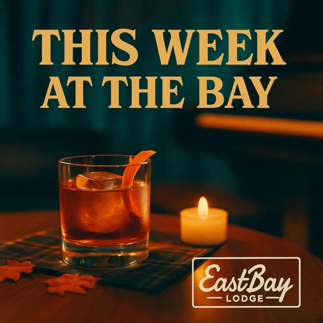 🌊 This Week at The Bay | Oct 20–26 🌊
The leaves are falling, the fire’s glowing, and The Bay is alive with fall nights worth celebrating.

🍕 Thursday | Locals Night w/ MADLEE – 5:30 PM
Paige & Maddox return for a cozy night of soulful vocals, acoustic groove & feel-good covers — Fleetwood Mac, Elton John, Coldplay + more.
🍕 2-Topping Pizzas $12 🍞 Flatbreads $10 🍺 Domestics $3
Reserve your spot 👉 eastbayholcombe.com/reservations

🎣 Friday | Fish Fry + Robert Lipscomb Live (5-9 PM)
The Wisconsin classic meets live-music magic.
🐟 Beer-Battered Walleye or Cod – $15 🥗 Add Salad Bar +$4.95
🎶 Robert Lipscomb (of The 22nd Row – Elton John Tribute) keeps the keys hot & the vibes smooth.
Reserve your table 👉 eastbayholcombe.com/reservations

🎹 Saturday | The Lounge Sessions ft. Johnny Keyz (5-9 PM)
Low lights. Lake vibes. Pure magic.
🎶 Rich vocals, smooth keys & supper-club soul.
🥩 Prime Rib Special (5-9 PM): 10 oz $28 | 14 oz $33
Includes potato choice + salad bar + au jus + horseradish cream.
🍸 Craft Cocktails All Night
Book early 👉 eastbayholcombe.com/reservations

☀️ Sunday | Brunch + Packers vs Steelers Night Game
🍳 Brunch 10-1 PM – Carving Station + Omelet Bar $20.95
🏈 Tailgate 5:50 PM | Kickoff 7:20 PM
Hosted by Murray & Parker w/ Game Day specials all night.
Reserve now 👉 eastbayholcombe.com/reservations

📍 Eastbay Lodge – Lake Holcombe, WI
Every week at The Bay is worth talking about. 💙

#EastbayLodge #LakeHolcombe #WisconsinEats #LocalsNight #FishFryFriday #SupperClubVibes #LiveMusicWisconsin #PrimeRibSaturday #SundayBrunch #PackersParty #BayLife #whatsondocklands