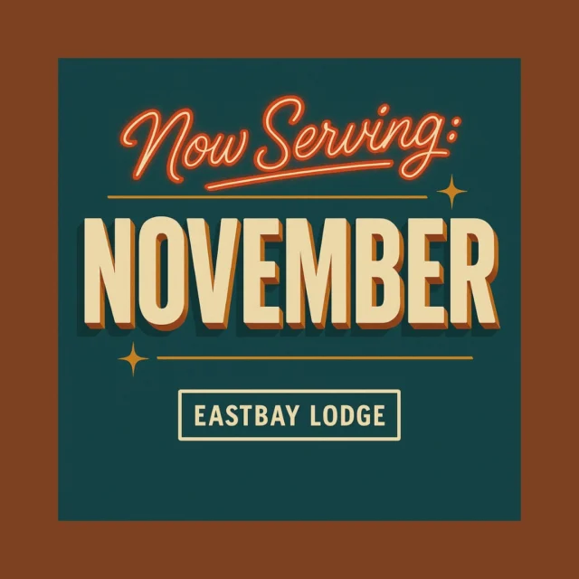 🍂 November Feature: “Thanks, We’ll Take Seconds.”

🦃 This isn’t your grandma’s Thanksgiving — it’s Eastbay’s.

We took the classics, turned them loose, and turned November into a full-flavored free-for-all.

🍕 The Wiley Turkey Pizza – $20
Brown gravy base. Roasted turkey breast. Mozzarella. Cheddar. Mashed potatoes. Stuffing.
Finished with a cranberry drizzle that ties it all together.
It’s every Thanksgiving staple — roasted, mashed, melted, and baked into one glorious pie.

🍔 Olive The Smash Burger – $14
Green + black olives, seasoned cream cheese, melted Swiss.
The kind of burger that could win the Midwest’s heart and break its diet.

🍝 Butternut Squash Ravioli – $20
House-made jumbo raviolis stuffed with butternut squash purée, tossed in a silky fall cream sauce, and topped with toasted breadcrumbs and fresh parsley.
Like autumn served with silverware.

Come hungry. Leave thankful. (Or just roll yourself out to the truck — we’ll understand.)

#EastbayLodge #LakeHolcombe #ThanksgivingMonth #WileyTurkey #WisconsinEats #EatLocal #FallFlavors #ThanksgivingOnAPizza