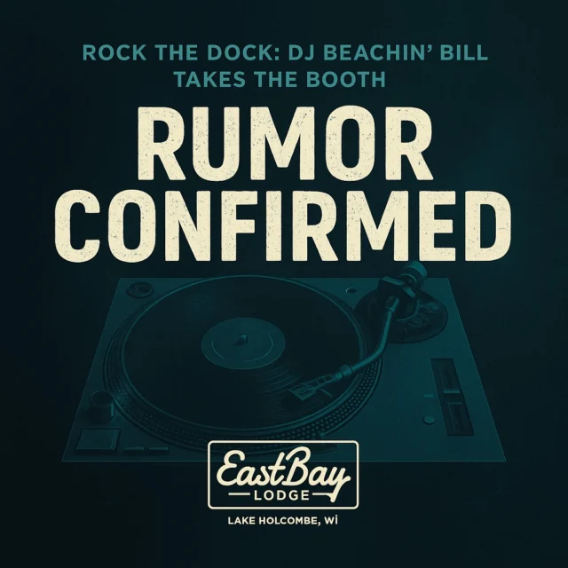 🎧 TONIGHT. IT. ALL. GOES. DOWN.
The Bay has officially lost its mind — and I’m the reason.

I’m dragging the DJ booth out of retirement for one wild, loud, and probably ill-advised night of Rock the Dock.

🗓 TONIGHT – Saturday, November 15 | 9 PM – Close
📍 Eastbay Lodge – Lake Holcombe, WI

🎤 KARAOKE • CHAOS • & SINGIN’ FOR SUDS
Here’s the deal — you sing, I buy.
Step up to the mic, and your “talent” earns you an adult beverage. 🍺
21+ only. Courage optional. Auto-Tune not available.

This isn’t a show — it’s a meltdown with a soundtrack.
The one and only night DJ Beachin’ Bill is back on the decks — live, loud, and most likely off the rails.

The lights are low, the mics are hot, and the crowd’s about to lose it.
Bring your crew. Bring your lungs. Bring your main-character energy.

💥 Rock the Dock: TONIGHT. One Night Only. Let’s throw down.

#DJBeachinBill #RockTheDock #SingForYourSuds #OneNightOnly #EastbayLodge #HolcombeStyle #WeveLostOurMinds #BayNation