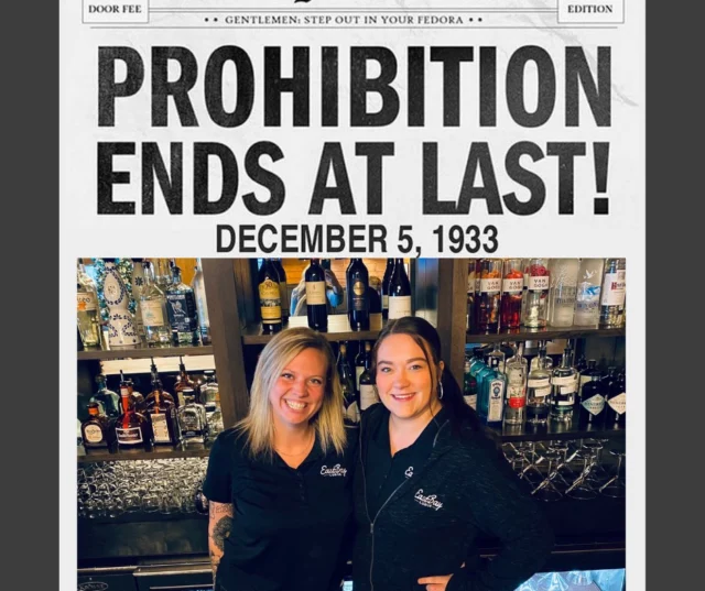 Holcombe… get to the Bay tonight.
Yesterday was December 5th — the glorious day in 1933 when America finally said “Pour the damn drinks” and ended Prohibition.

That’s right: the country went dry for 13 years, realized it was a terrible idea, and ran straight back to the bar.
And that moment in history?
Yeah… that’s why December 5th is National Bartenders Day.

So tonight at Eastbay, we’re raising a glass to the legends behind the bar — the shakers, the stirrers, the shot-slingers, the keepers of chaos and calm.
Our crew is ready, the lights are low, and the pours are high.

If 1933 taught us anything, it’s this:
Life is better when the bartenders are working.

Now you know.
Now get to Eastbay.
It’s time to celebrate like the nation just got its freedom back. 🍸🔥