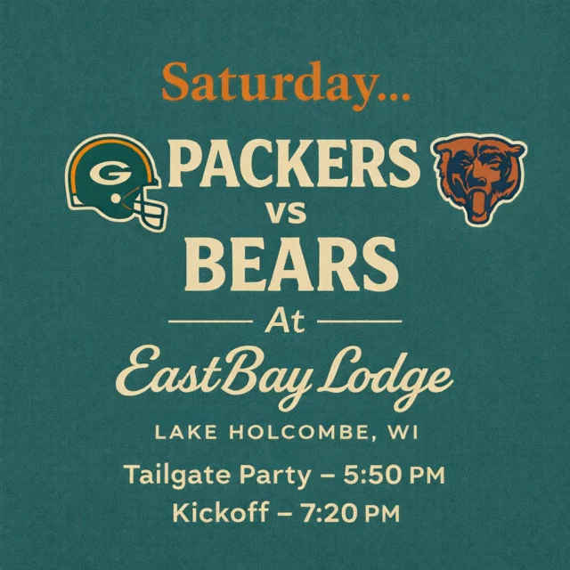 🏈 THIS SATURDAY AT THE BAY: PACKERS vs BEARS

(Barb speaking. Obviously.)

Alright. Listen up.

Yes — Packers vs Bears is happening at Eastbay this Saturday.
Yes — the Supper Club will be humming along next door with steaks, fancy cocktails, and people who say things like “notes of oak.” Good for them.

But make no mistake —
the Sports Bar is MY house.

Coach Parker will be out there running his tailgate party at 5:50 PM,
Kickoff is 7:20 PM,
and all of that yelling, cheering, prize-giving, drink-buying chaos?
That’s their moment.

I’m just here to clean up after them.

While they’re handing out drinks, wearing cheese hats, and pretending they know football,
I’ll be prepping the meat for you vultures.

Because from 5–7 PM,
it’s BARB’S MEAT RAFFLE — game day edition.

They can try to sack me.
They won’t.

Game day food specials.
Prize giveaways.
Free drinkers for the cheese hat crew.
Noise. Energy. Absolute nonsense.

I’m letting them shine.
But I’m stoking the fire.

Be here.
Or don’t.
More meat for everyone else.

— Barb 🥩🏈