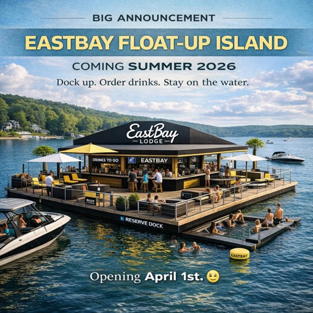 Now you’ve got two options.

Tiki on shore…
or float up to the island.

Same drinks.
Same crew.
Just depends how close you want to stay to the water.

We had to wait until the ice was basically out to install it…
but she’s in.

Pull up.
Stay floating.
We’ll handle the rest.

—

Yeah… it’s actually happening.

Opening April 1st. 😉

—

Couple of you are about to live out there.

#54745