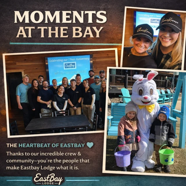 This… right here…
This is Eastbay.

Not the building.
Not the menu.
Not the music.

👉 The people.

This was just some of our Easter crew—
the ones who gave up their holiday…
to make sure yours felt like one.

Creating moments.
Making memories.
Showing up with energy, heart, and pride.

Even the Easter Bunny knows…
there’s something special about this place.

And it’s because of them.

These faces?
They’re not just staff.
They’re the heartbeat.
The ride-or-dies.
The ones who make this whole thing go.

And yeah… this is only a few of the many.

But without people like this—
Eastbay isn’t Eastbay.

So if you’ve ever had a great night here…
a great meal…
a moment you didn’t expect…

👉 It started with someone like them.

Give them some love. ❤️