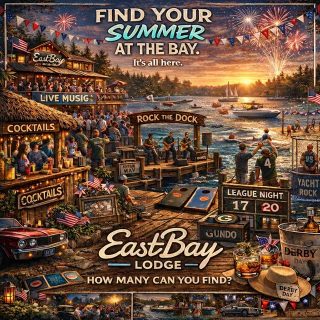 We didn’t just tease summer…

We hid the entire damn thing in this post. 👀

No clean schedule.
No spoon-fed lineup.
No chance we’re handing over the full playbook to the rest of the lake just yet…

That’s called a competitive advantage. 😉

But make no mistake—
it’s all in there.

From Memorial Day to Labor Day…
every big weekend, every event, every move we’re making…

Hidden. In plain sight.

This isn’t a post…
it’s basically a Where’s Waldo puzzle.

👉 Some are obvious.
👉 Some are subtle.
👉 Some… you’re going to have to work for.

Look closer.
Then look again.

Because if you thought last year was fun…
2026 is a different animal.

Live music.
Massive weekends.
New energy.
And a few things we’ve never done before…

So go ahead—zoom in.

👇 How many can you find?

And if you think you got them all…
you didn’t. 😏

Trust us when we say this—
the full summer reveal is coming soon…
and we’re not guessing…
you’re going to love it.

Until then—keep checking here:
https://www.eastbayholcombe.com/events/

This summer?

We’re not just part of the conversation.
We are the destination.